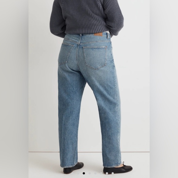 Madewell Women's Rondell Wash? Curvy 90s Straight Denim Jeans EUC 20W #1824 - Picture 3 of 11
